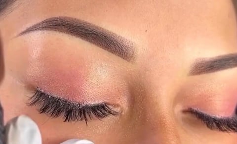 Defined brown permanent eyebrows in Bradenton, Florida — warm brown tone with a polished look by CC Styling Studio